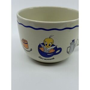 Warner Bros Looney Tunes Bugs Bunny Tweety Taz Ceramic Mug‎ 1998 Studio Store